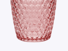 Diamond Cut Acrylic Glasses Drinking Set of 4 (19oz), Plastic Drinking Glasses, BPA Free Cocktail Glasses, Drinkware Set, Drinking Water Glasses