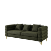 81Inch Oversized 3 Seater Sectional Sofa, Living Room Comfort Fabric Sectional Sofa - Deep Seating Sectional Sofa