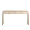 TREXM Unique Retro Silhouette Sectional Three-Piece Set Containing Sideboard, Console Table and Coffee Table, Suitable for Dining Room