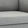 Modern Oversized Armchair with Ottoman, Single Sofa with Lumbar Support, Accent Chair, Reading Chair for Bedroom, Living Room, Light Grey