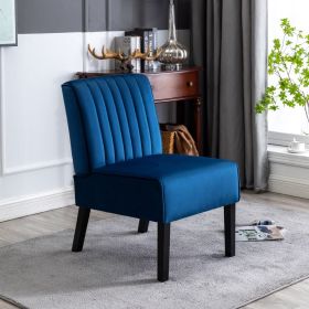 Reese Mid Century Modern Accent Chairs Set of 2 with Minimalist Design, Elegant Velvet Upholstery and Solid Wood Legs