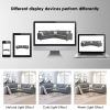 [VIDEO provided] [New] 91*91" Modern Upholstered Living Room Sectional Sofa, L Shape Furniture Couch with 3 Pillows