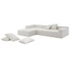 [VIDEO provided]109*68" Modular Sectional Living Room Sofa Set, Modern Minimalist Style Couch, Upholstered Compressed Sofa for Living Room, Bedroom