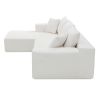 [VIDEO provided]109*68" Modular Sectional Living Room Sofa Set, Modern Minimalist Style Couch, Upholstered Compressed Sofa for Living Room, Bedroom