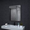 30x36 In. Aluminum Framed Rounded Rectangle Bathroom Wall Mirror, Oil Rubbed Bronze Bathroom Vanity Mirror Farmhouse, Anti-Rust