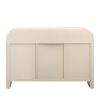 TREXM Unique Retro Silhouette Sectional Three-Piece Set Containing Sideboard, Console Table and Coffee Table, Suitable for Dining Room