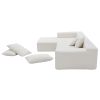[VIDEO provided]109*68" Modular Sectional Living Room Sofa Set, Modern Minimalist Style Couch, Upholstered Compressed Sofa for Living Room, Bedroom