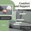 [VIDEO provided] 112*87" Sectional Sofa Couches Living Room Sets, 7 Seats Modular Sectional Sofa with Ottoman