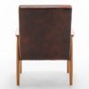 25.38'' Wide Classic Mid-Century Modern Arm Chair, Brown