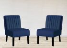 Reese Mid Century Modern Accent Chairs Set of 2 with Minimalist Design, Elegant Velvet Upholstery and Solid Wood Legs