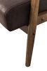 25.38'' Wide Classic Mid-Century Modern Arm Chair, Dark Brown