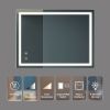 32x24inch Bathroom Led Classy Vanity Mirror with focused backplane,High Lumen,Dimmable Touch,Wall Switch Control, Anti-Fog