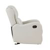 Faux Leather Upholstery Glider Reclining Chair 1pc Living Room Furniture Comfort Seating Gentle Motion