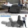 Dual Motor Infinite Position Up to 350 LBS Leatheraire Power Lift Recliner Chair