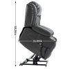 Dual Motor Infinite Position Up to 350 LBS Leatheraire Power Lift Recliner Chair