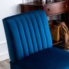 Reese Mid Century Modern Accent Chairs Set of 2 with Minimalist Design, Elegant Velvet Upholstery and Solid Wood Legs