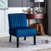 Reese Mid Century Modern Accent Chairs Set of 2 with Minimalist Design, Elegant Velvet Upholstery and Solid Wood Legs
