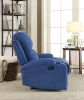 Rosia Blue Linen Motion Recliner