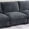 96*35''Chenille Sectional Sofa with Bluetooth Speaker,Comfy Cloud Couch Set with Drop Down Table,Cup Holders,USB Charger,Storage Armrest