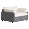 [Video]50*43" Oversized Chenille Single Sofa Chair,Wide and Deep Seat Accent Chair,Modern Upholstered Comfy Armchair