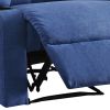 Rosia Blue Linen Motion Recliner