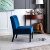 Reese Mid Century Modern Accent Chairs Set of 2 with Minimalist Design, Elegant Velvet Upholstery and Solid Wood Legs