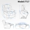 Dual Motor Infinite Position Up to 350 LBS Leatheraire Power Lift Recliner Chair