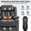 Dual Motor Infinite Position Up to 350 LBS Leatheraire Power Lift Recliner Chair