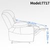Dual Motor Infinite Position Up to 350 LBS Leatheraire Power Lift Recliner Chair