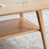 Center table Low Table 100% solid wood Top plate Desk Coffee table Width 100 x Depth 50 x Height 44 cm Study desk Work from home Easy to assemble Natu