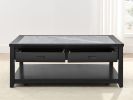 Garvine - Sintered Stone Coffee Table - Black