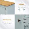 TREXM Cambridge Series Ample Storage Vintage Console Table with Four Small Drawers and Bottom Shelf for Living Rooms