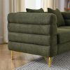 81Inch Oversized 3 Seater Sectional Sofa, Living Room Comfort Fabric Sectional Sofa - Deep Seating Sectional Sofa
