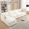 [ PACKAGING NEW UPGRADE] [VIDEO PROVIDED]Modern U-shaped Sectional Sofa ,5-seat Sofa ,Sleeper Sofa Couch with Chaise Lounge for Living Room,Apartment