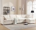 [ PACKAGING NEW UPGRADE] [VIDEO PROVIDED]Modern U-shaped Sectional Sofa ,5-seat Sofa ,Sleeper Sofa Couch with Chaise Lounge for Living Room,Apartment