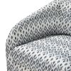 Modern Living Room Furniture 1pc Beautiful Swivel Chair Cushion Seat Fully Upholstered Solid Wood Frame Metal Base