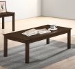 Walnut / Brown Color Elegant 3pc Coffee Table Set 1x Coffee Table and 2x End Tables Living Room Furniture