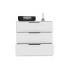 Kaia 3 Drawers Dresser, Superior Top -White