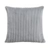 6pc Modular Sectional Set Gray Corduroy Upholstery 2x Armless Chairs 2x Corner Seats 2x Ottomans Pillows Living Room Furniture
