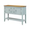 TREXM Cambridge Series Ample Storage Vintage Console Table with Four Small Drawers and Bottom Shelf for Living Rooms