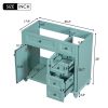 36'' Bathroom Vanity without Top Sink, Free Standing Vanity Set with 2 Drawers& Soft Closing Doors