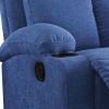 Rosia Blue Linen Motion Recliner