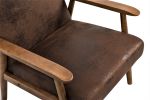 25.38'' Wide Classic Mid-Century Modern Arm Chair, Brown