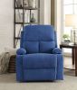 Rosia Blue Linen Motion Recliner