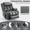 Dual Motor Infinite Position Up to 350 LBS Leatheraire Power Lift Recliner Chair