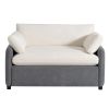 [Video]50*43" Oversized Chenille Single Sofa Chair,Wide and Deep Seat Accent Chair,Modern Upholstered Comfy Armchair
