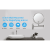 8-inch Wall Mounted Makeup Vanity Mirror, 1X / 7X Magnification Mirror, 360¬∞ Swivel with Extension Arm (Chrome Finish)