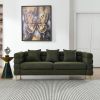 81Inch Oversized 3 Seater Sectional Sofa, Living Room Comfort Fabric Sectional Sofa - Deep Seating Sectional Sofa