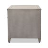 Dauphin 3-Drawer Accent End Table, Merino White Wood