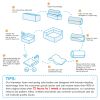 [VIDEO provided]109*68" Modular Sectional Living Room Sofa Set, Modern Minimalist Style Couch, Upholstered Compressed Sofa for Living Room, Bedroom